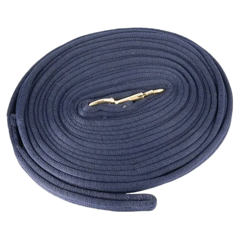 Hy Equestrian Soft Webbing Lunge Line - Navy