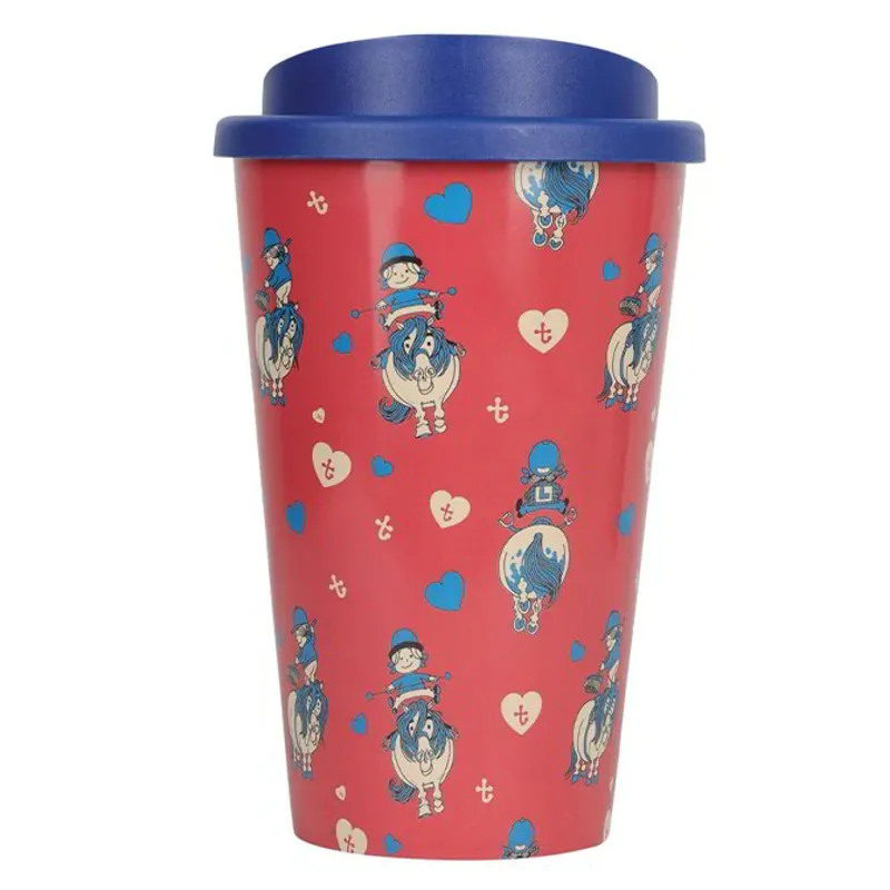 Hy Equestrian Thelwell Collection Travel Mug - Red/Navy