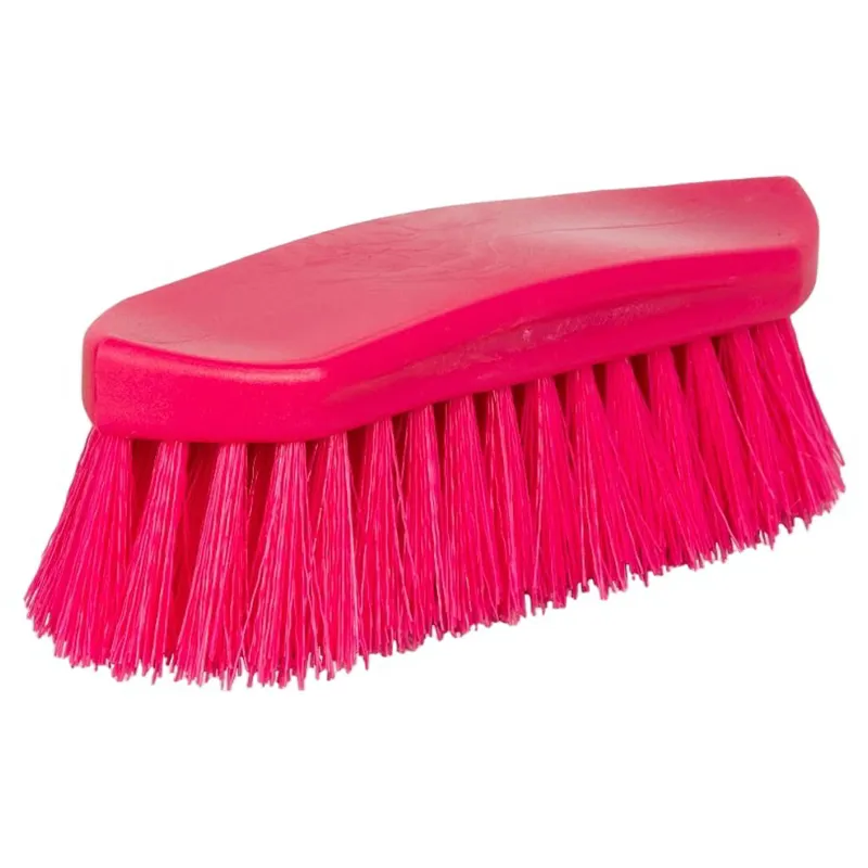 Hy Equestrian Vivid Pro Groom Dandy Brush - Pink