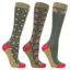 Hy Equestrian HYCONIC Christmas Riding Socks 3 Pack - Gingerbread