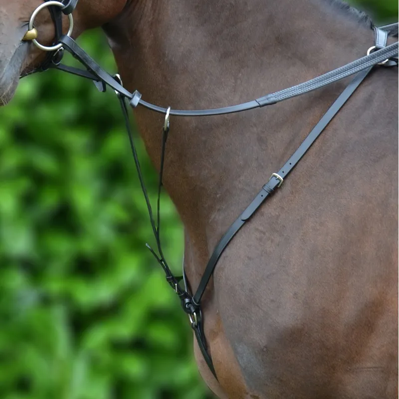 Hy Hunting Leather Breastplate - Black-1