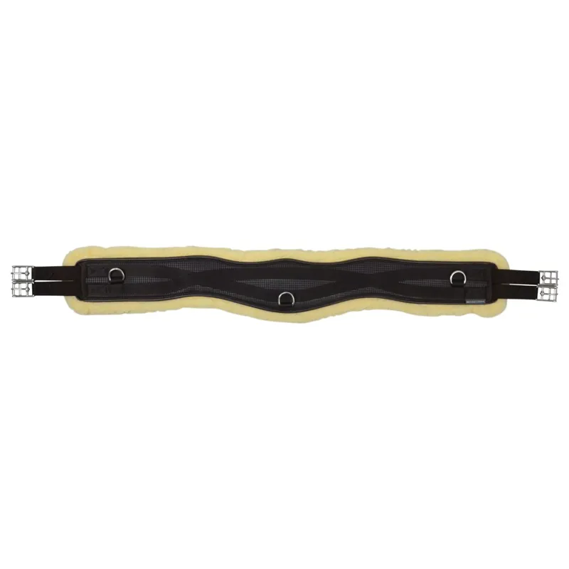 Hy Equestrian Fleece Lined GP/Jumping Contoured Girth - Black