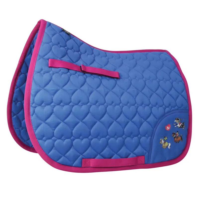 Hy Equestrian Thelwell Saddle Pad - Thelwell Race/Cobalt Blue/Magenta