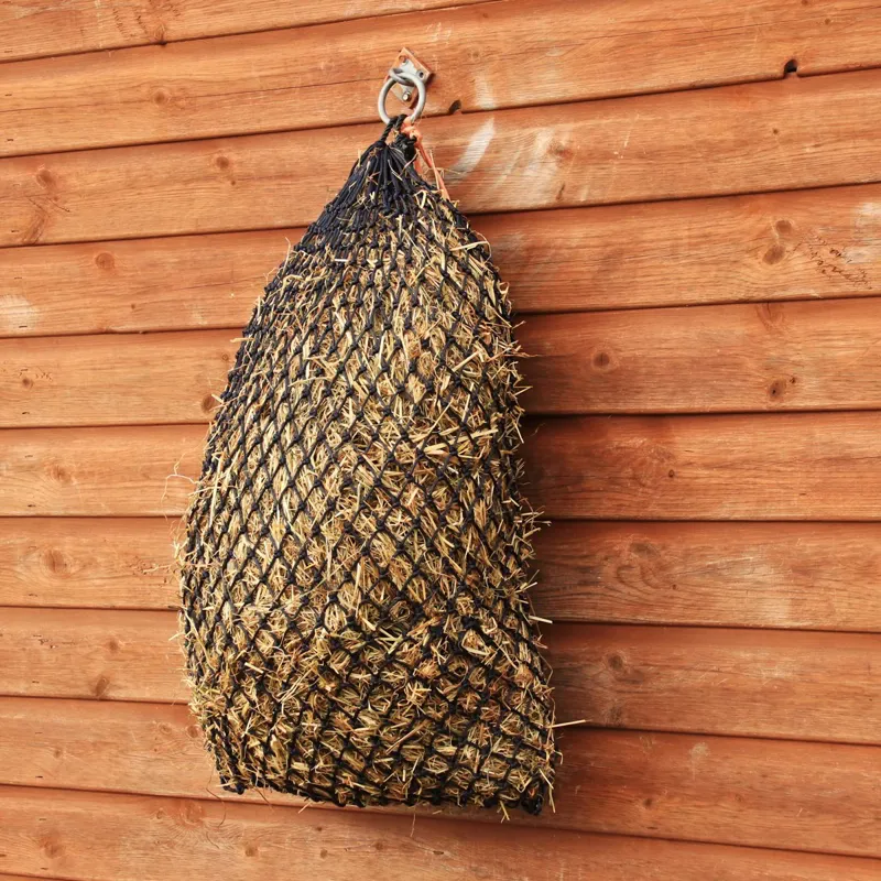HY Equestrian Slow Feed Hay Net - Black-1
