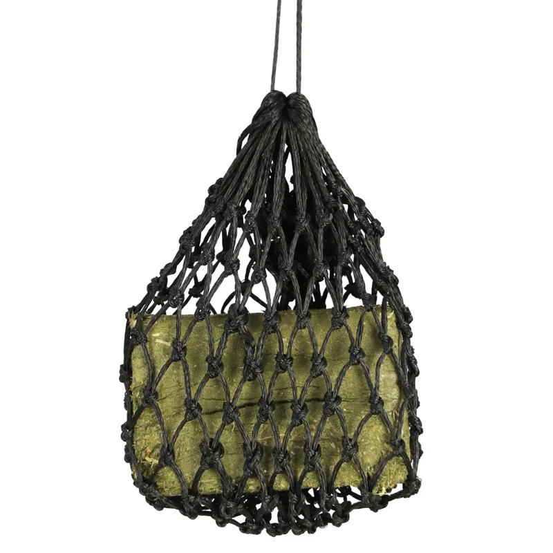 HY Equestrian Slow Feed Snack Hay Net - Black
