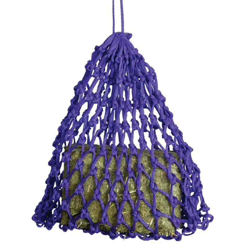 HY Equestrian Slow Flow Snack Hay Net - Purple