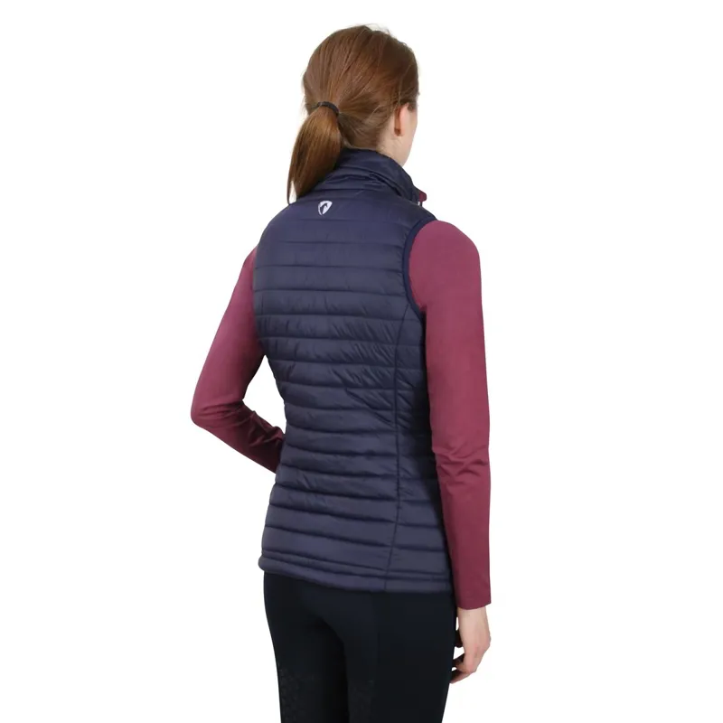 Hy Equestrian Synergy Padded Womens Vest - Navy/Fig-1