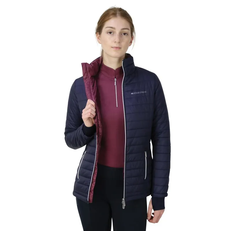 Hy Equestrian Synergy Padded Women's Jacket - Navy/Fig-1