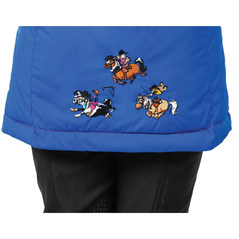 Hy Equestrian Junior Thelwell Collection Padded Race Vest - Blue-3
