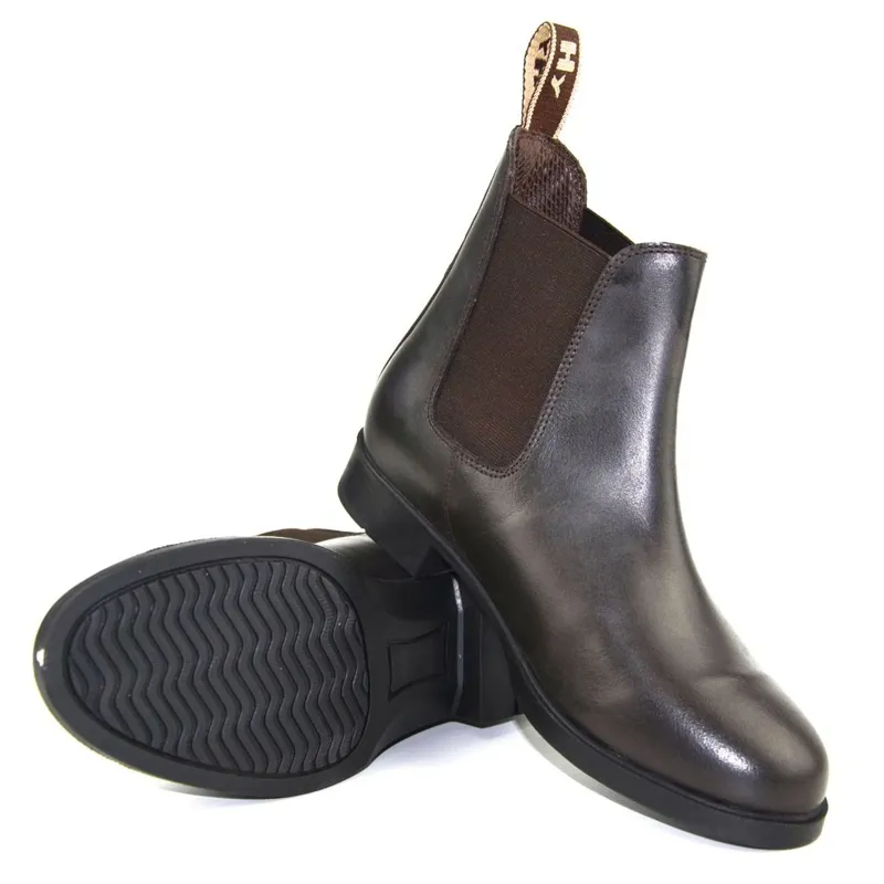 Hy Equestrian Durham Junior Paddock Boots - Brown