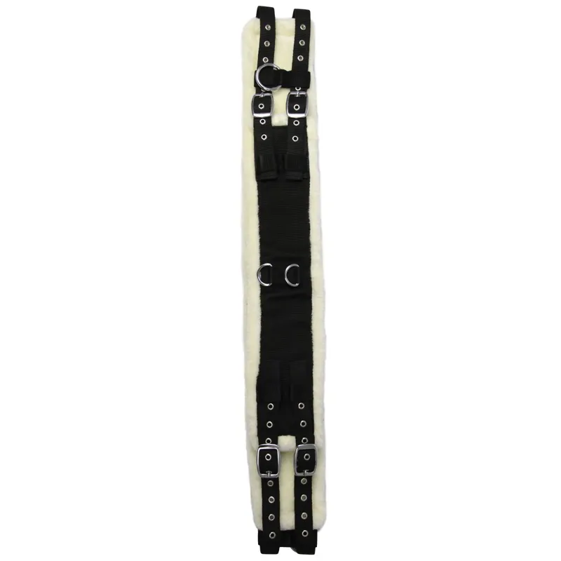 Hy Equestrian Lunge Surcingle - Black/Natural-2