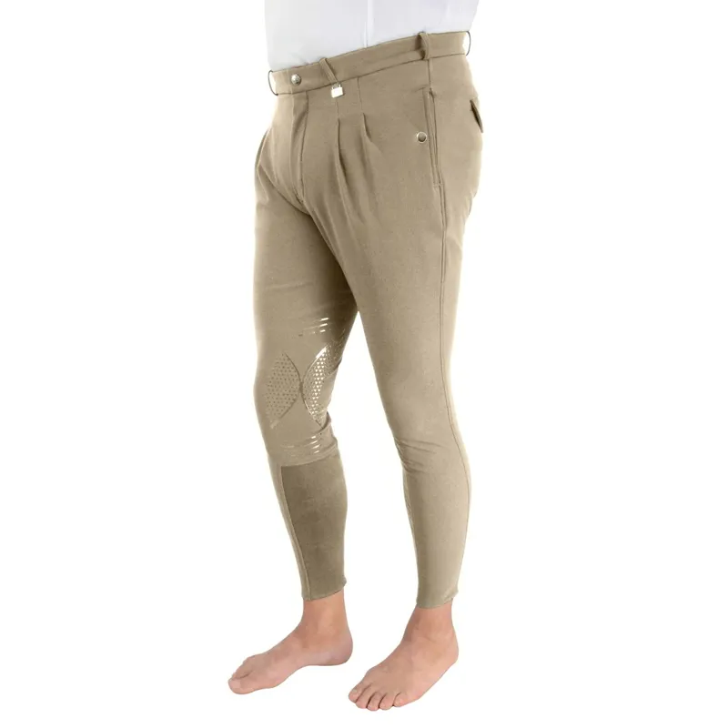 HyPERFORMANCE Harrogate Men's Knee Patch Competition Breeches - Beige
