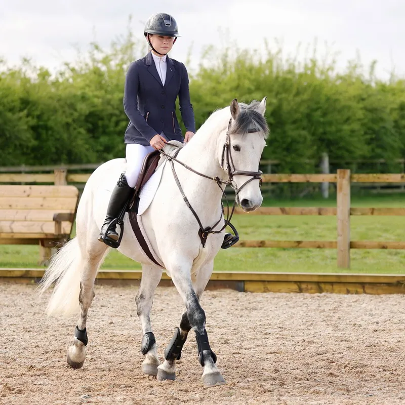 Hy Equestrian Roka Royal Junior Girls Show Coat - Navy-10