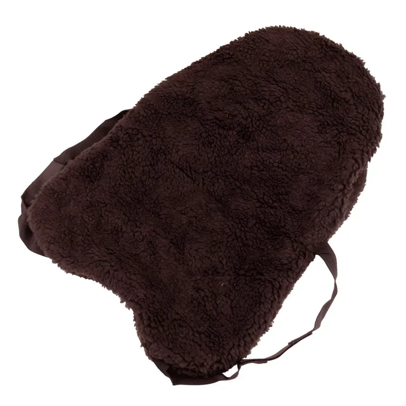 Hy Synthetic Fur Fabric Seat Saver - Brown-1