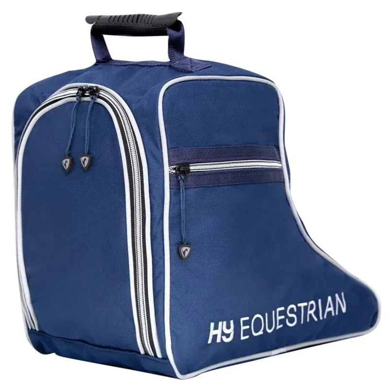 Hy Equestrian Paddock Boot Bag - Navy-1