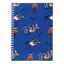 Hy Equestrian Thelwell A5 Lined Notebook - Thelwell Jumps/Blue