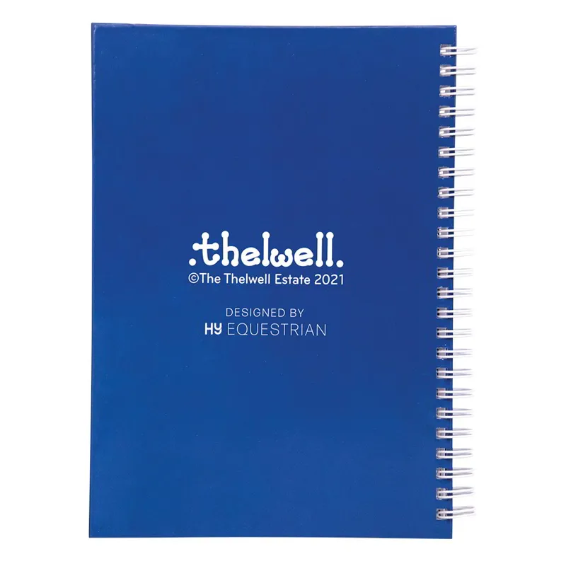 Hy Equestrian Thelwell A5 Lined Notebook - Thelwell Jumps/Blue-2