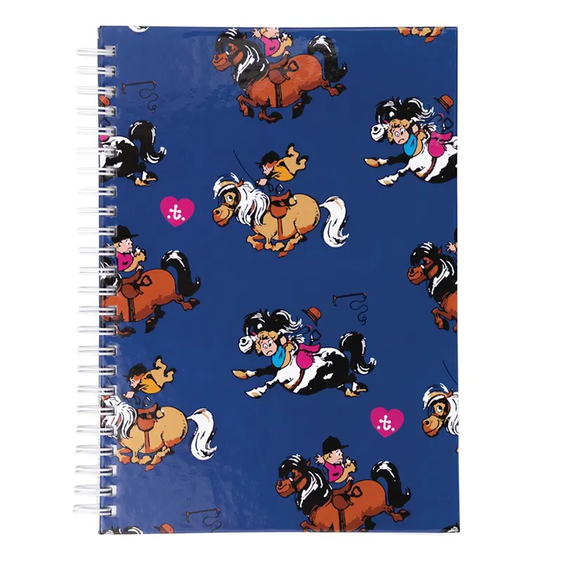 Hy Equestrian Thelwell Collection A5 Notebook - Thelwell Race/Blue