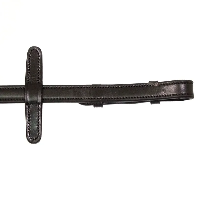 Henry James Small Pimple Hybrid Reins with Stoppers - Black-1