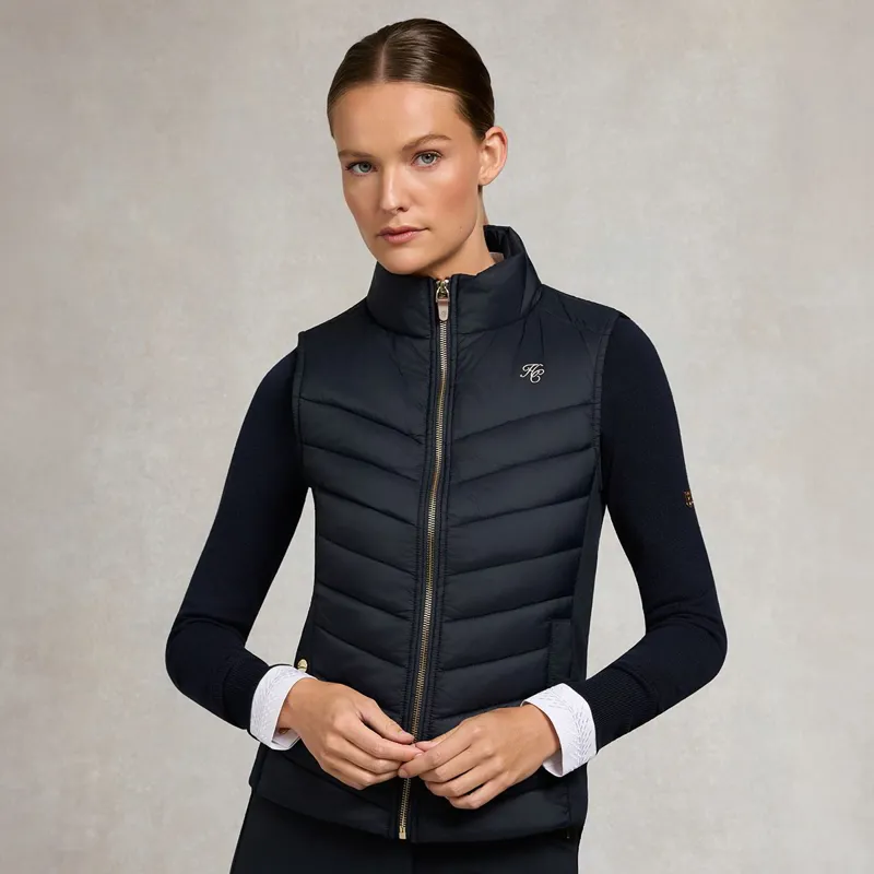 Holland Cooper Hybrid Women's Equestrian Vest - Ink Navy