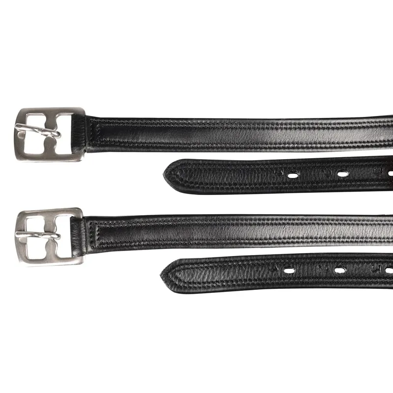 Hy Equestrian Super Soft Stirrup Leathers - Black