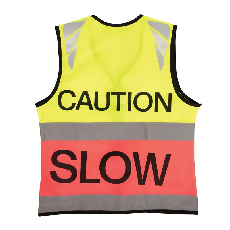Hy Equestrian Reflector Two Tone Adults Safety Vest - Yellow/Pink-1