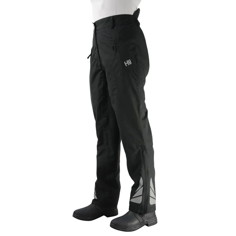 Hy Equestrian Waterproof Reflective Unisex Overpants - Black