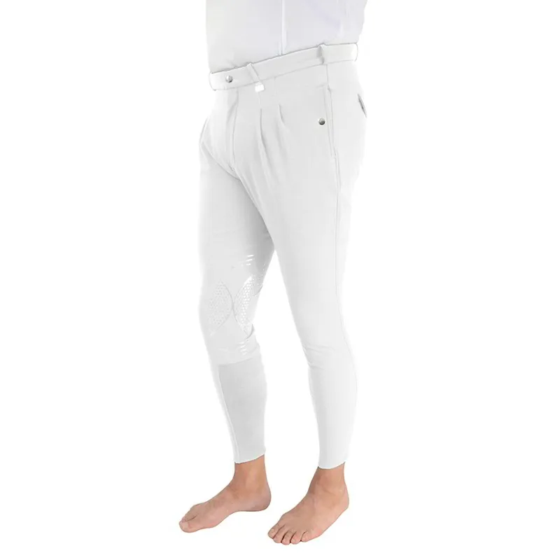 HyPERFORMANCE Harrogate Knee Grip Men's Competition Breeches - White