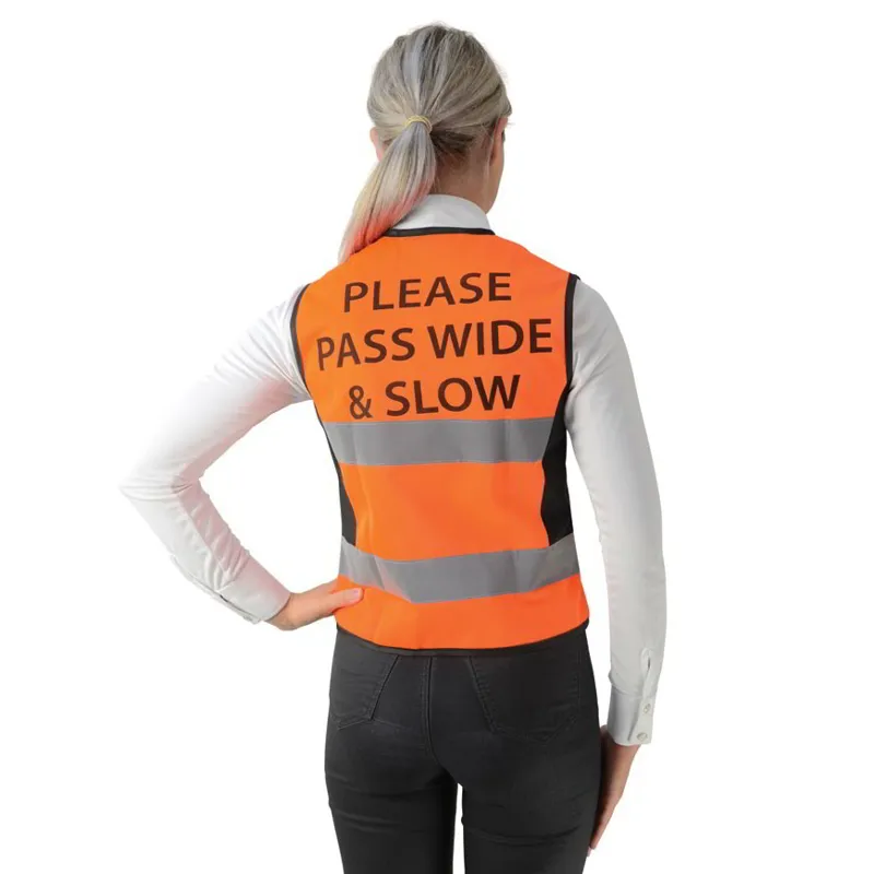 HyVIZ Fluorescent Vest Please Pass Wide and Slow - Orange-1
