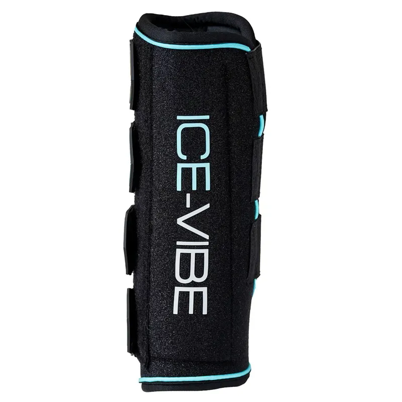 Horseware Ice-Vibe Leg Wraps - Black/Aqua-7