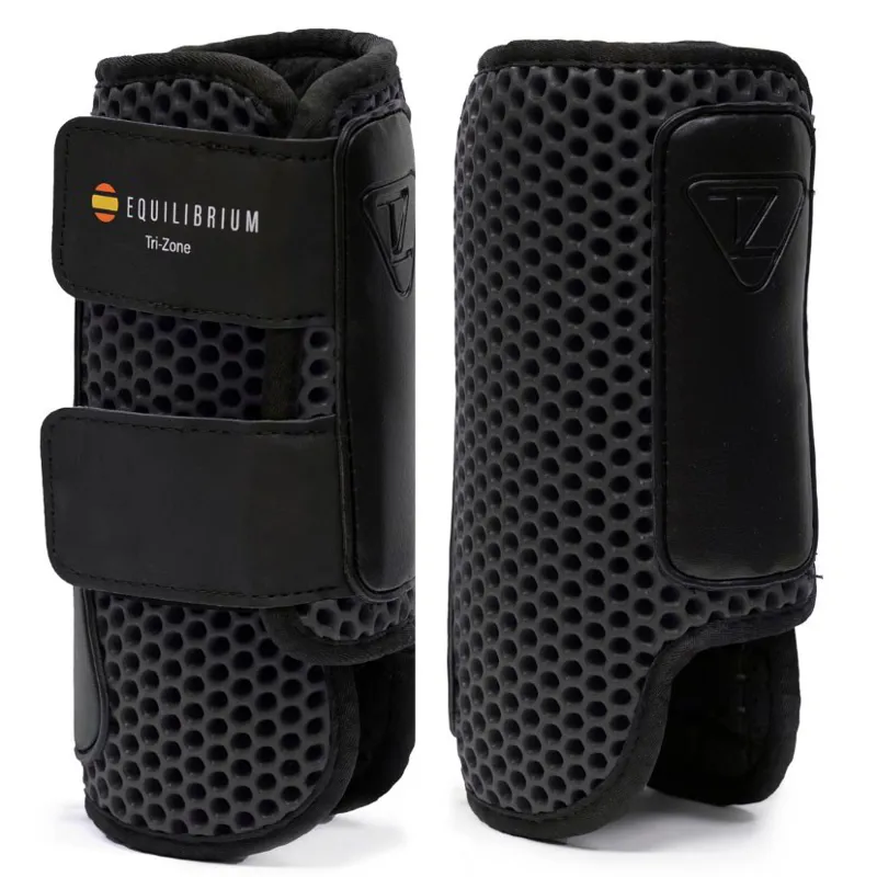 Equilibrium Tri-Zone Impact Sport Front Boots - Black