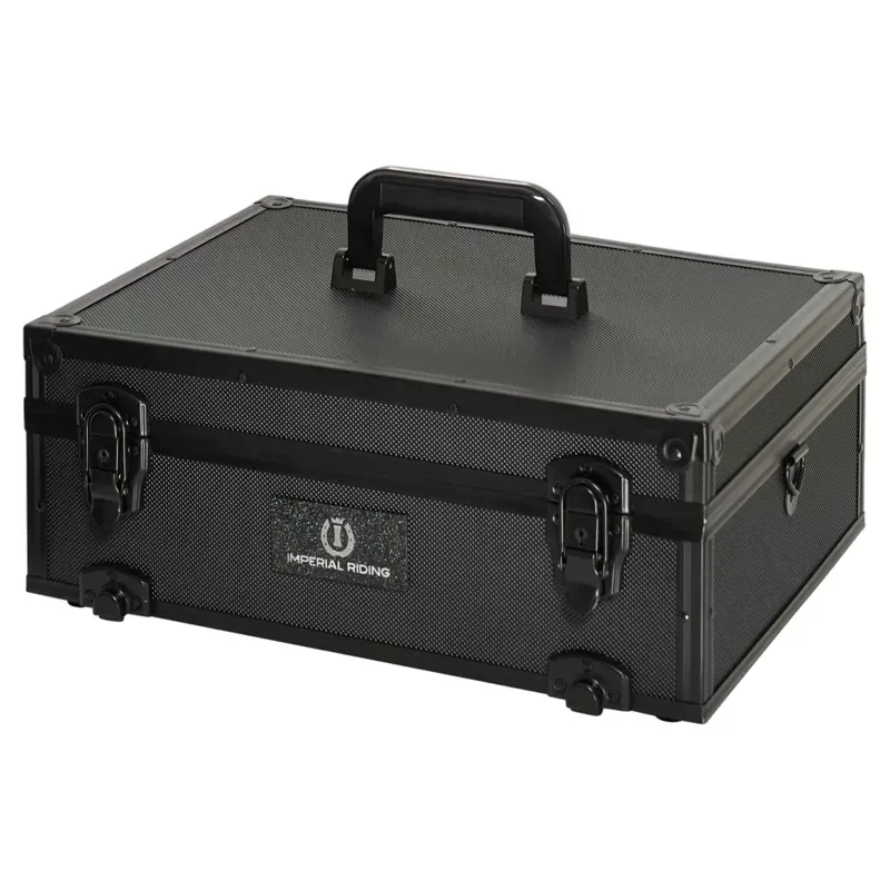 Imperial Riding StackX Deluxe Grooming Box - Black-3