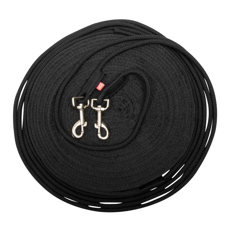 Imperial Riding Free Riding Double Longe Line - Black