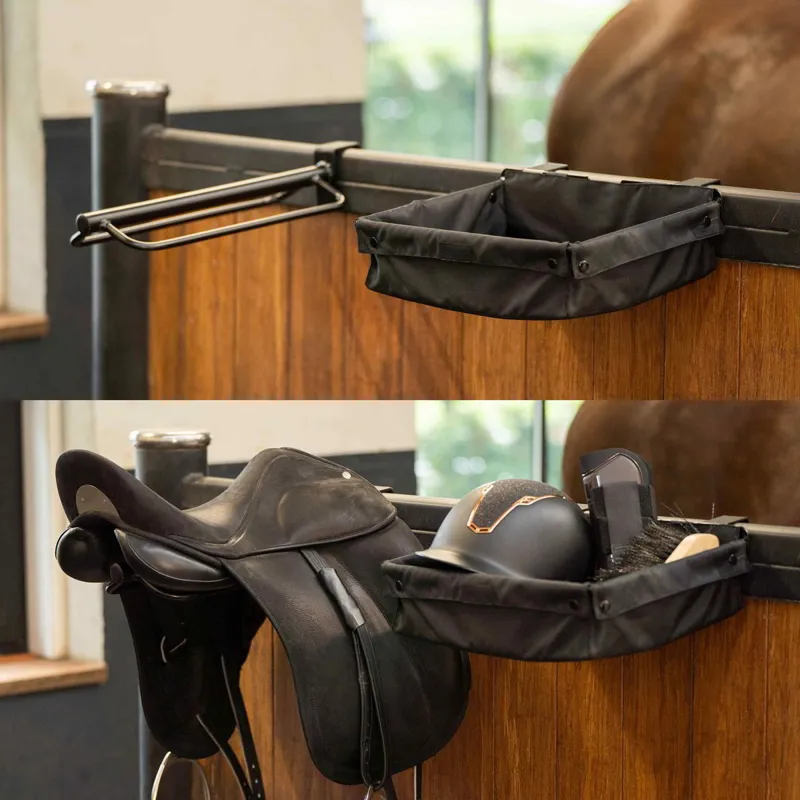 Imperial Riding Saddle Caddy Tack Cart - Black-3