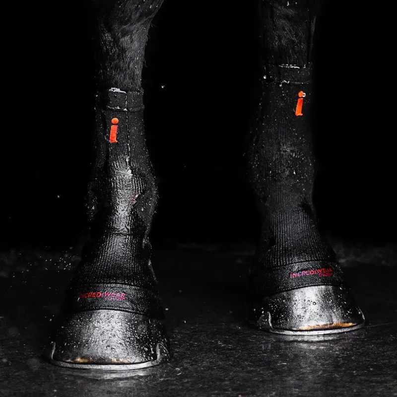 Incrediwear Equine Circulation Hoof Socks - Black-1