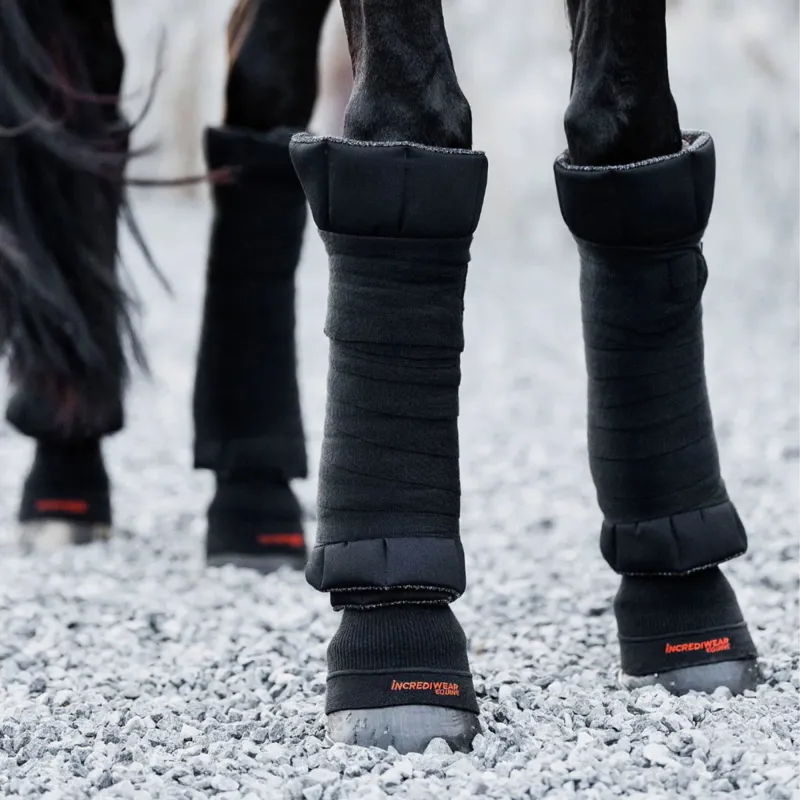 Incrediwear Equine Circulation Standing Wraps - Black-4