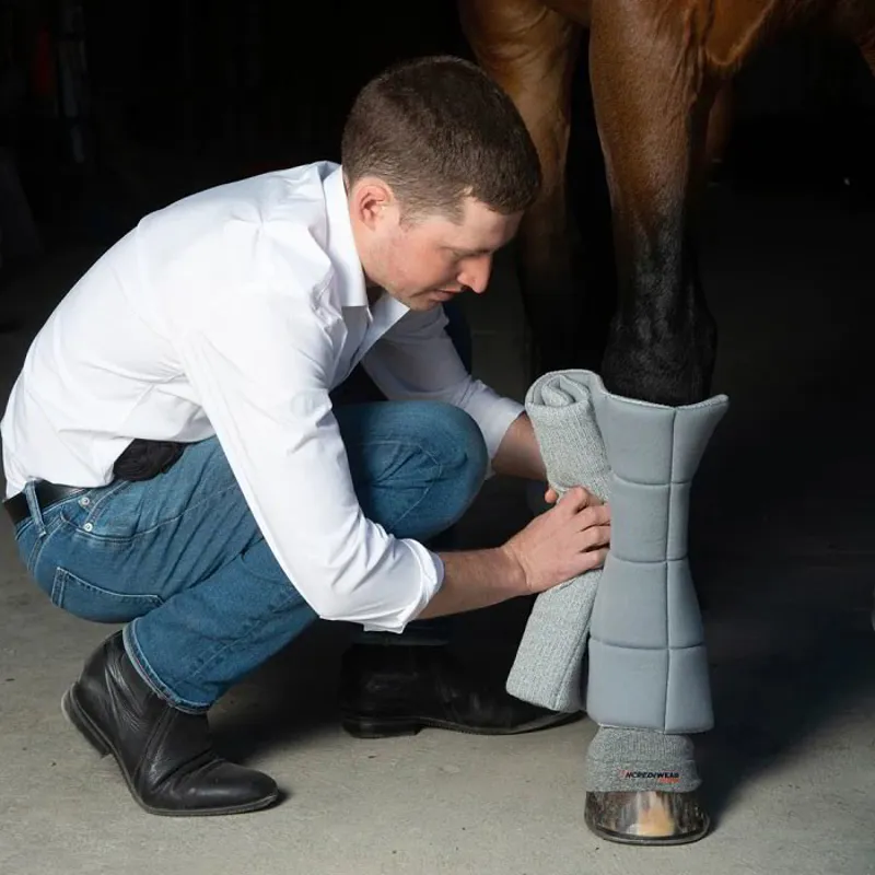 Incrediwear Equine Circulation Standing Wraps - Grey-2