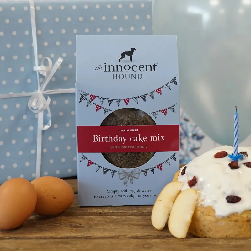 The Innocent Hound Dog Birthday Cake Mix - British Duck