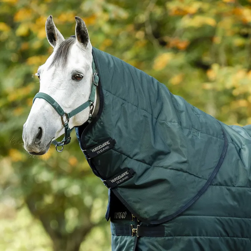 Amigo Ripstop Insulator 200g Stable Hood - Dynasty Green/Navy/Silver