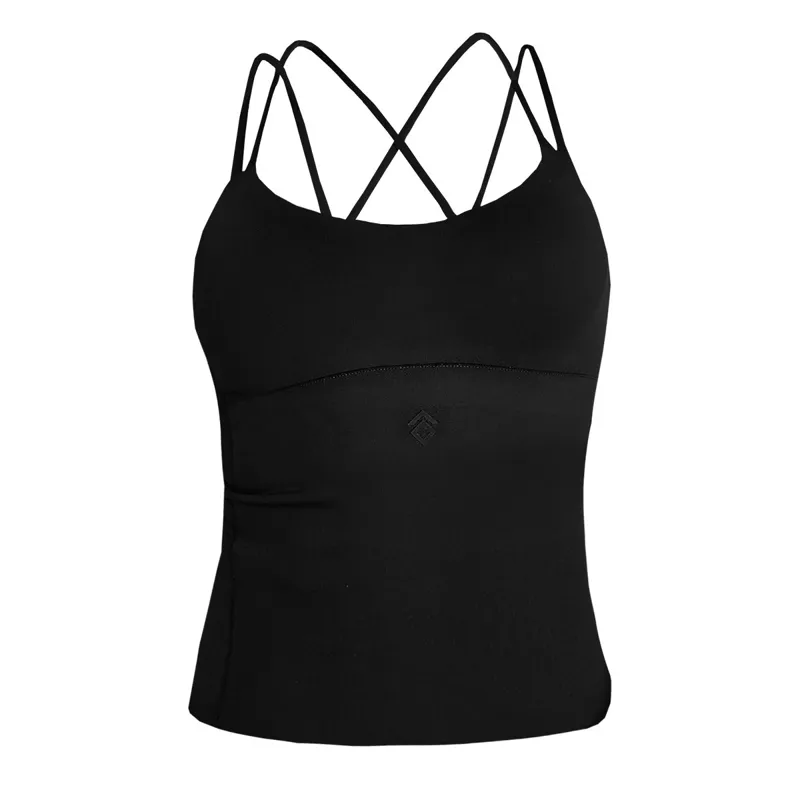 Aztec Diamond Bra Insert Women's Tank Top - Black-2