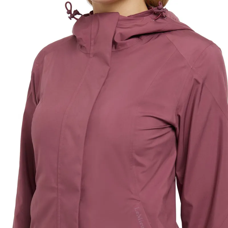 LeMieux Isla Womens Short Waterproof Jacket - Rosewood-3