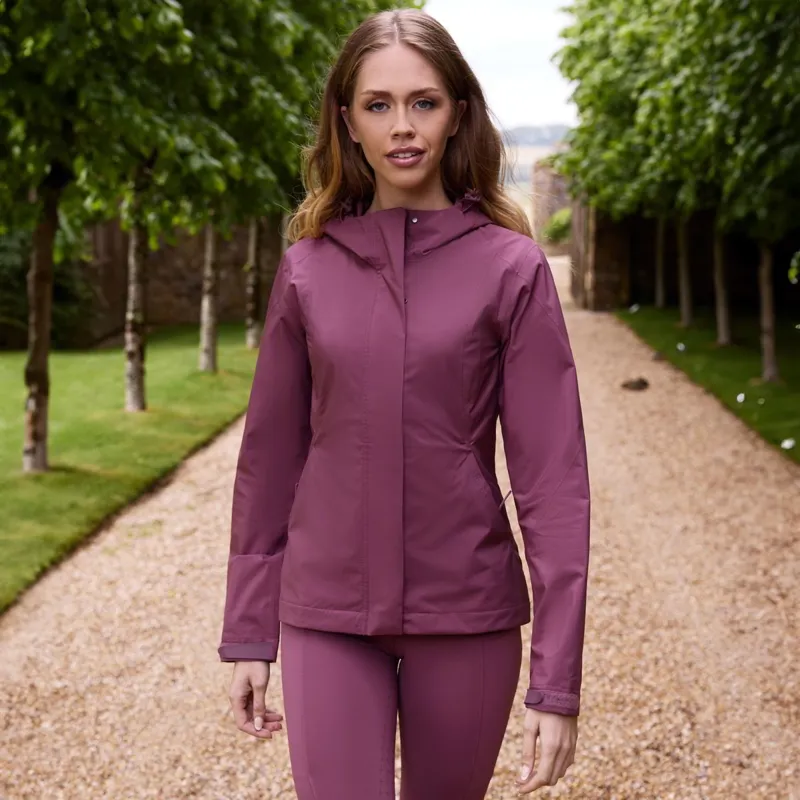 LeMieux Isla Womens Short Waterproof Jacket - Rosewood-9