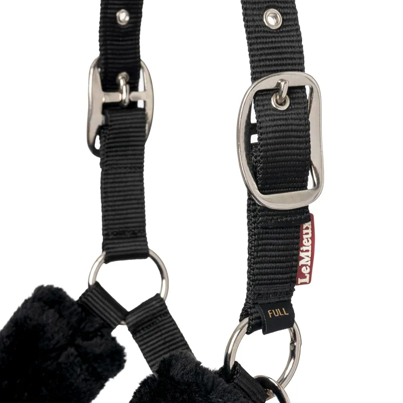 LeMieux Comfort Fleece Halter - Black-3