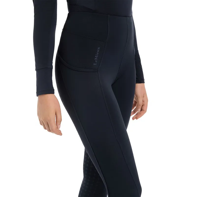 LeMieux Naomi Full Grip Pull On Riding Tights - Navy-5