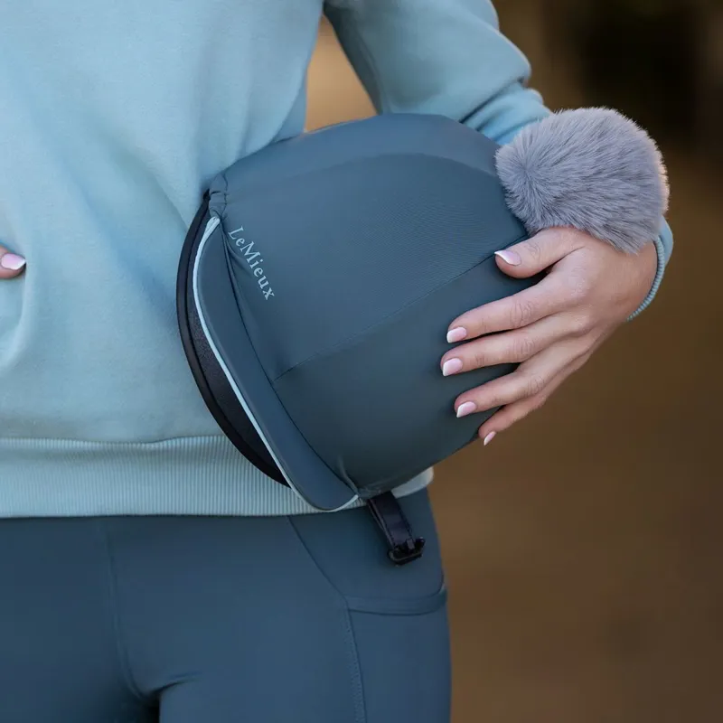 LeMieux Pippa Helmet Cover - Petrol-4