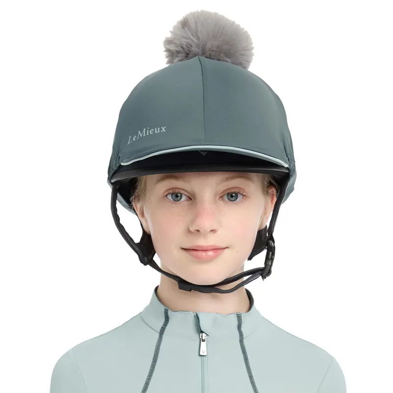 LeMieux Pippa Helmet Cover - Petrol-2