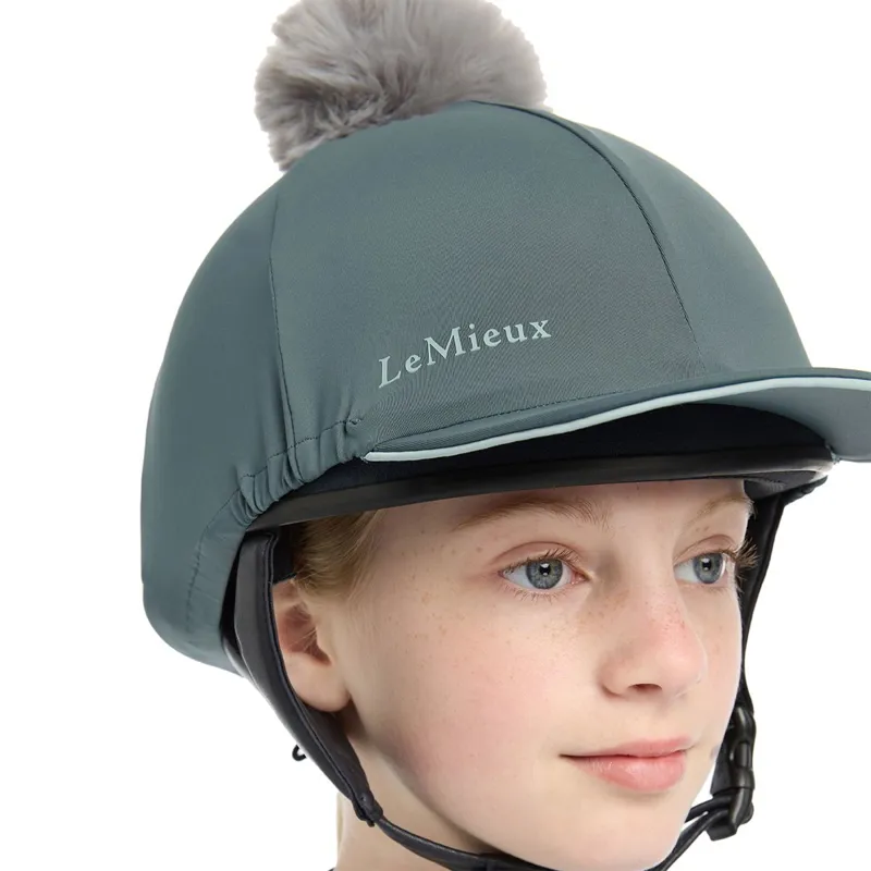 LeMieux Pippa Helmet Cover - Petrol-3