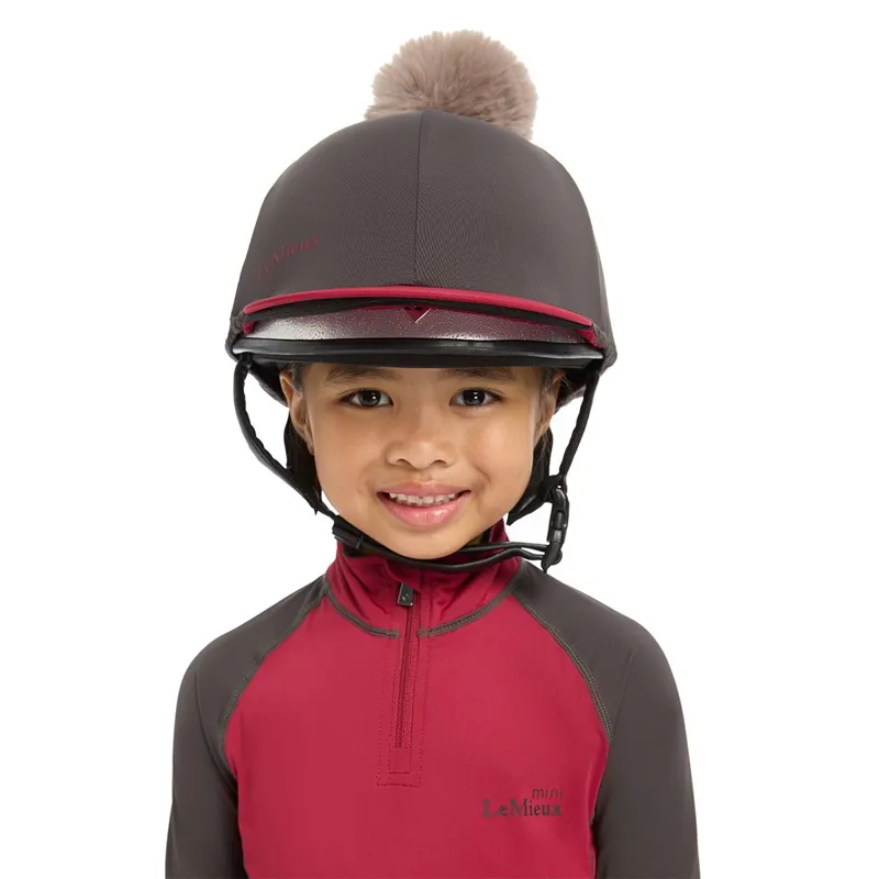 LeMieux Pom Helmet Cover - Cinder-2