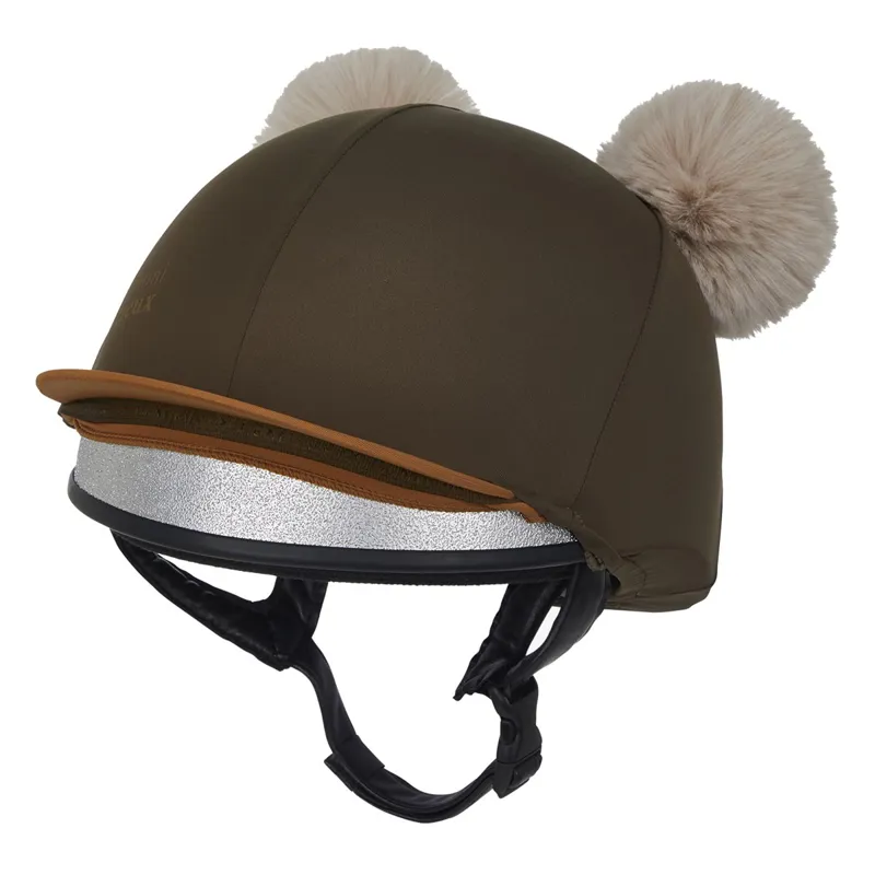 LeMieux Mini Junior Double Pom Helmet Cover - Alpine-1