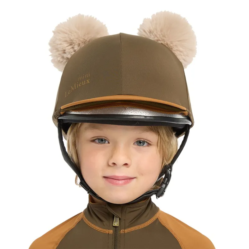 LeMieux Mini Junior Double Pom Helmet Cover - Alpine-4
